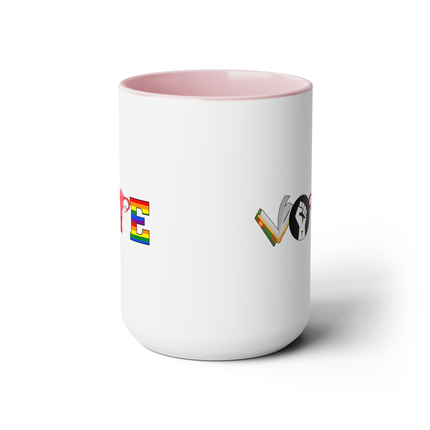 Two-Tone Coffee Mugs, 15oz