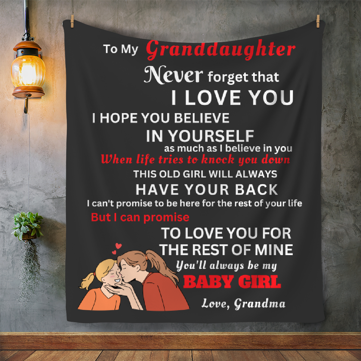 To My Granddaughter | You Will Always Be My Baby Girl