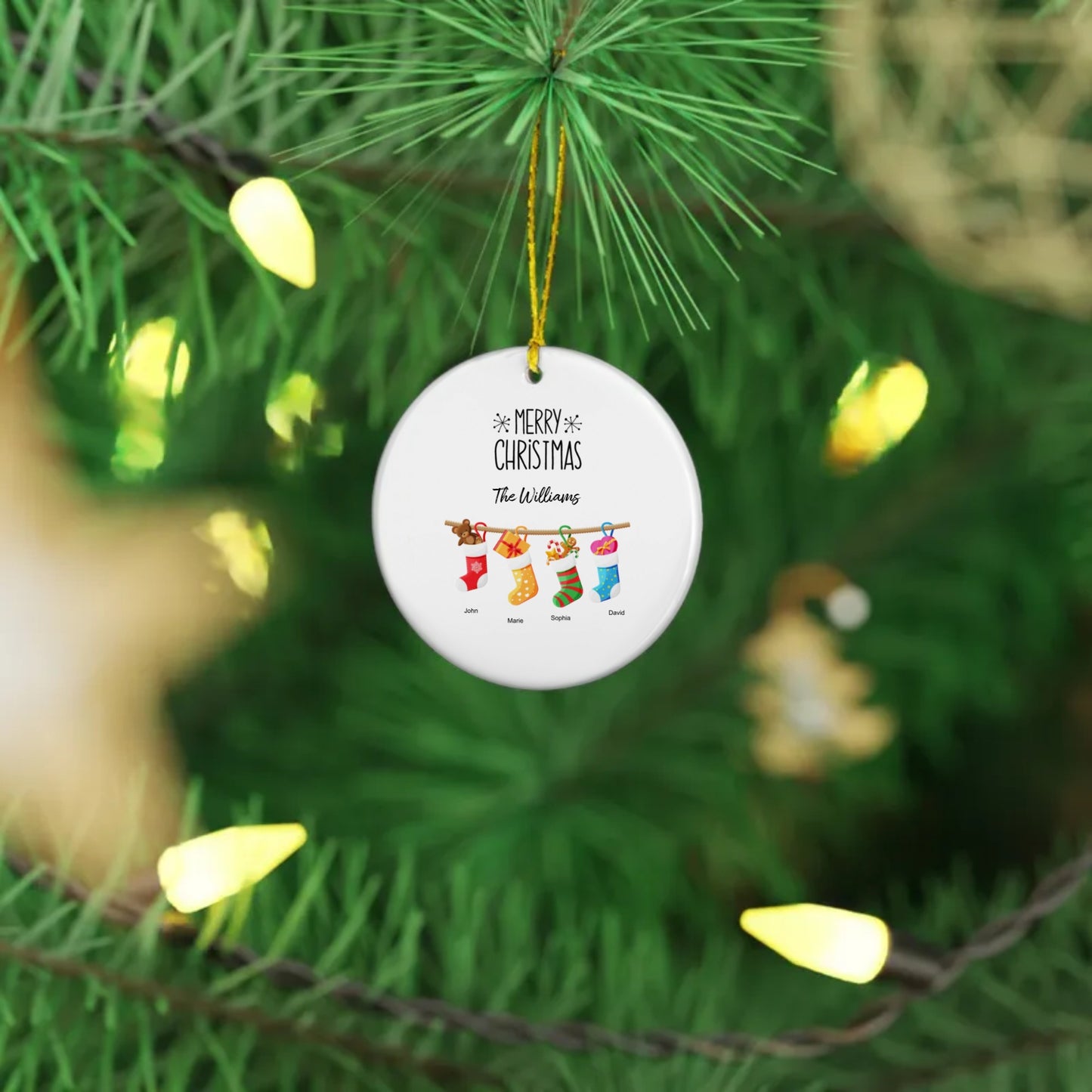 Ceramic Ornament, 4 Shapes