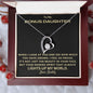 To My Bonus Daughter | You Light Up My World (Forever Love Necklace)
