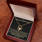 To My Bonus Daughter | You Light Up My World (Forever Love Necklace)