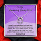 To My Amazing Daughter | You Are Truly Amazing (Lucky in Love Necklace)