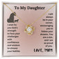 To My Daughter | I Will Always Be in Your Corner (Love Knot Necklace)