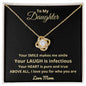 To My Daughter | I Love You for Who You Are (Love Knot Necklace)