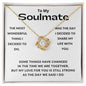 To My Soulmate | My Love for You is Strong (Love Knot Necklace)