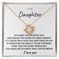 To My Daughter | I Am So Proud of You (Love Knot Necklace)