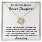 To My Very Special Bonus Daughter | You Are Truly Amazing Every Time