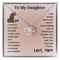 To My Daughter | I Will Always Be in Your Corner (Love Knot Necklace)