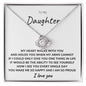 To My Daughter | I Am So Proud of You (Love Knot Necklace)