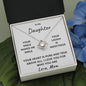 To My Daughter | I Love You For Who You Are (Love Knot Necklace)