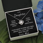 To My Daughter | Your Smile Makes Me Smile (Love Knot Necklace)