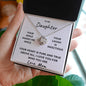 To My Daughter | I Love You For Who You Are (Love Knot Necklace)