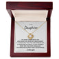 To My Daughter | I Am So Proud of You (Love Knot Necklace)