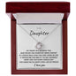 To My Daughter | I Am So Proud of You (Love Knot Necklace)