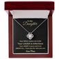 To My Daughter | I Love You for Who You Are (Love Knot Necklace)