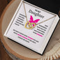 To My Daughter | Continue to Be Strong (Interlocking Hearts Necklace)