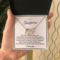 To My Daughter | I Am So Proud of You (Interlocking Hearts Necklace)
