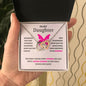 To My Daughter | Continue to Be Strong (Interlocking Hearts Necklace)