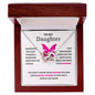 To My Daughter | Continue to Be Strong (Interlocking Hearts Necklace)