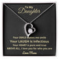 To My Daughter | I Love You For Who You Are (Forever Love Necklace)