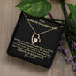 To My Bonus Daughter | You Light Up My World (Forever Love Necklace)