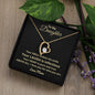 To My Daughter | I Love You For Who You Are (Forever Love Necklace)