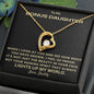 To My Bonus Daughter | You Light Up My World (Forever Love Necklace)