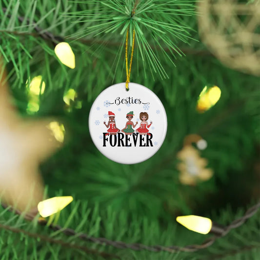 Besties Forever Ceramic Ornaments