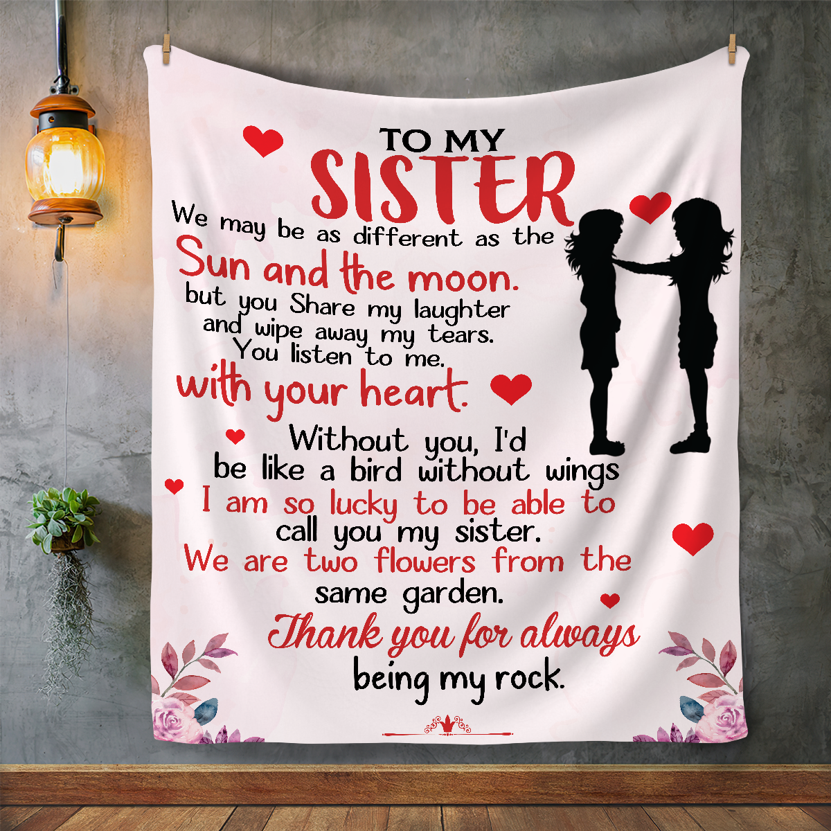 To My Sister | Thank You For Being My Rock