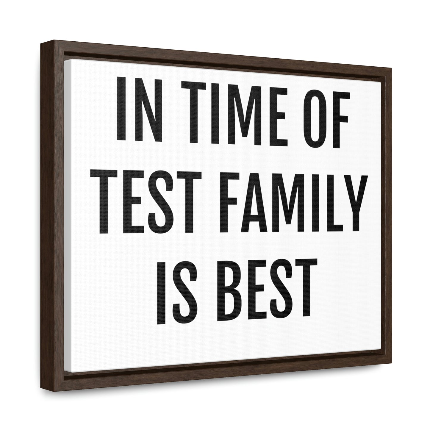 In Time of Test Family is Best