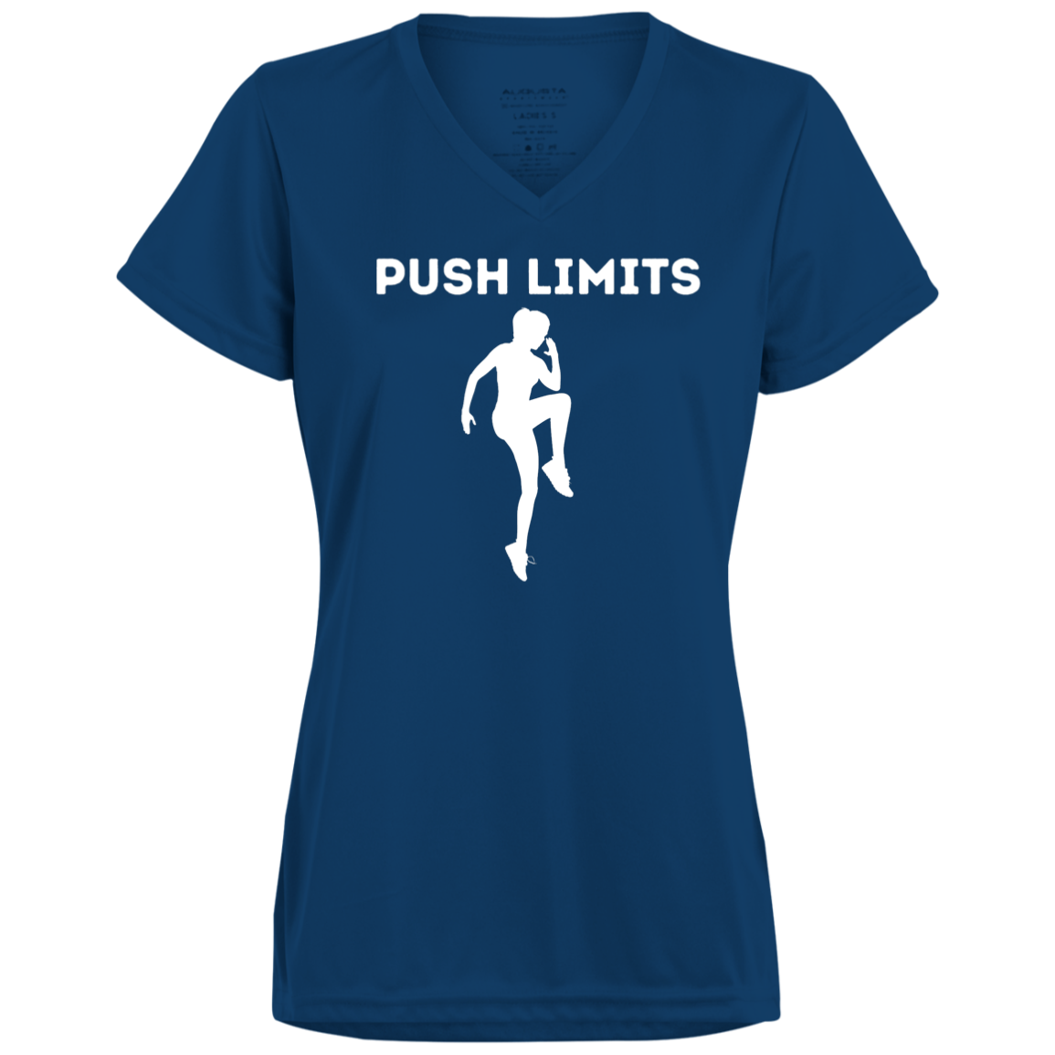 Push Limits Ladies’ Moisture-Wicking V-Neck Tee