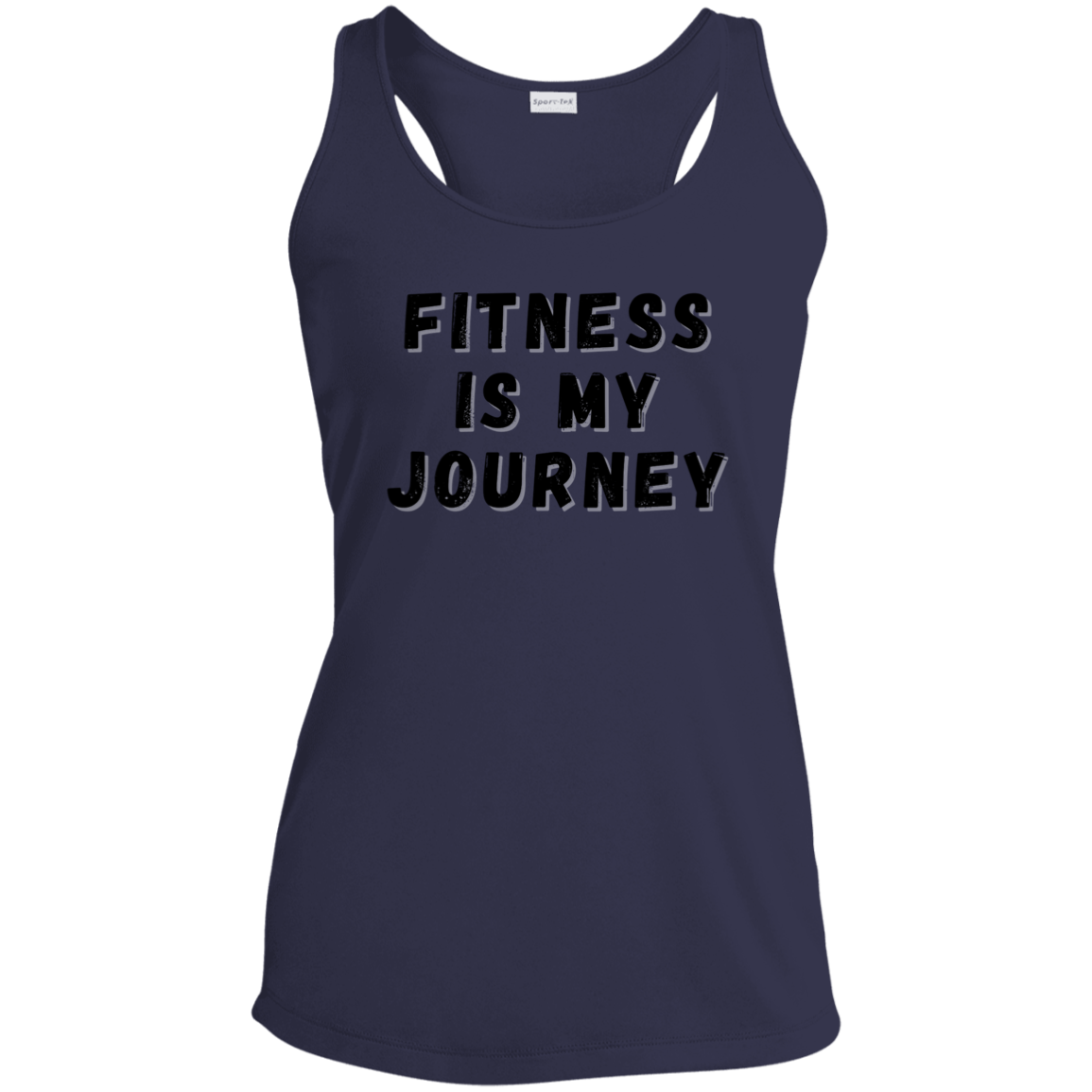 Fitness is My Journey - Ladies' Performance Racerback Tank