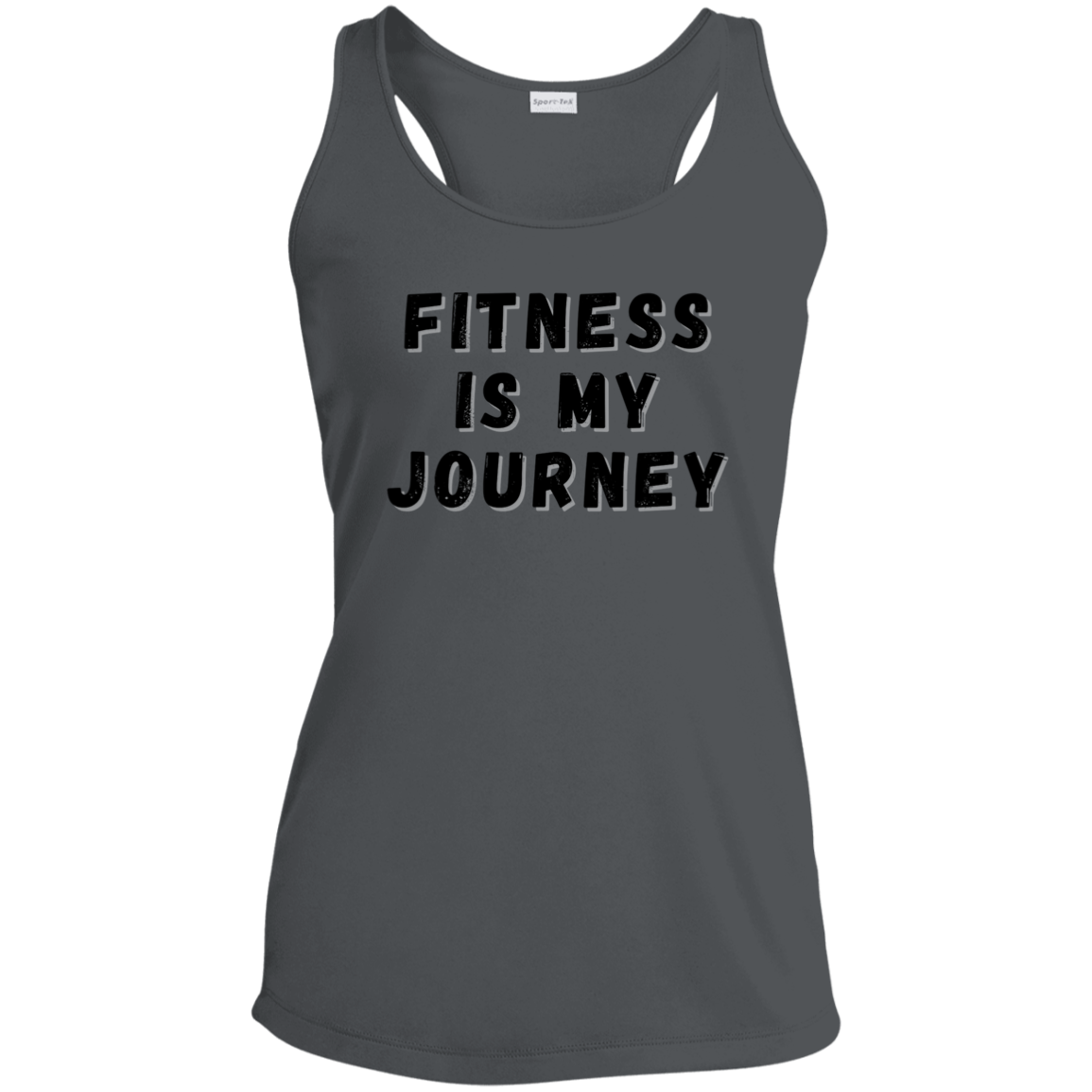 Fitness is My Journey - Ladies' Performance Racerback Tank