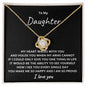 To My Daughter | Mom is So Proud of You (Love Knot Necklace)