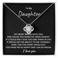 To My Daughter | Mom is So Proud of You (Love Knot Necklace)