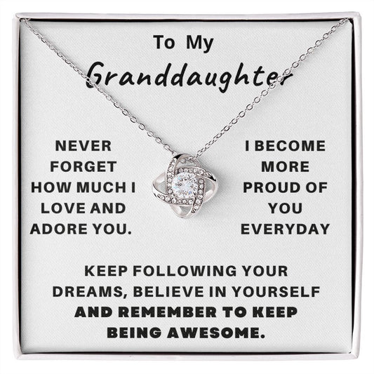 To M Granddaughter | Keep Following Your Dreams