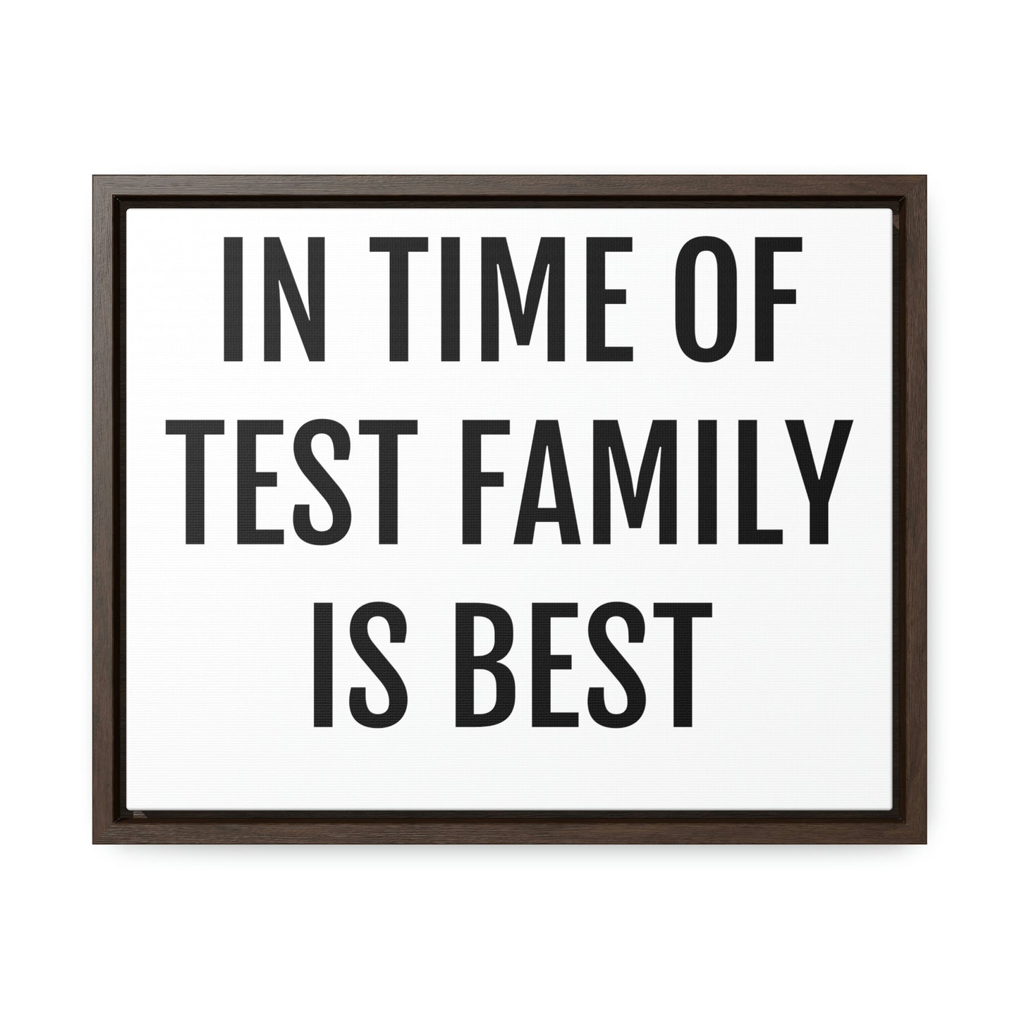 In Time of Test Family is Best